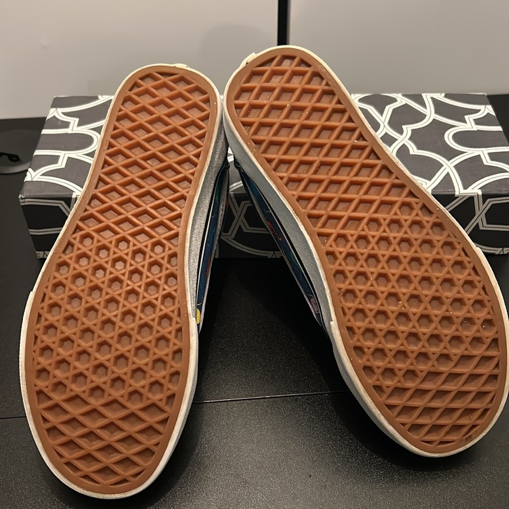 Vans Kids Dino Old School V Velcro Sneakers Size 3 - Picture 7 of 10